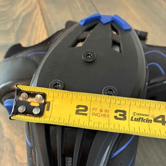 HOPPLEN Black Blue Cycling Shoes - MEN size 9.5 / EU Size 43 (ST) - Picture 6 of 7